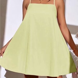 SHEIN Light Green Mini Dress